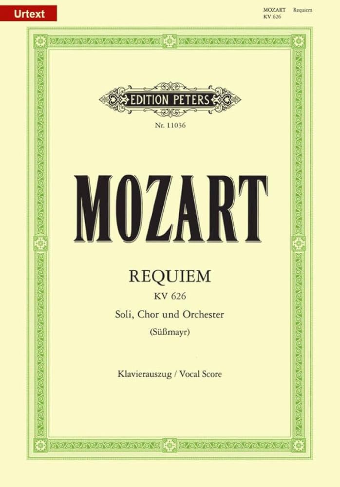 Amazon.com: Requiem in D minor K626 (Completed by F. X. Süßmayr