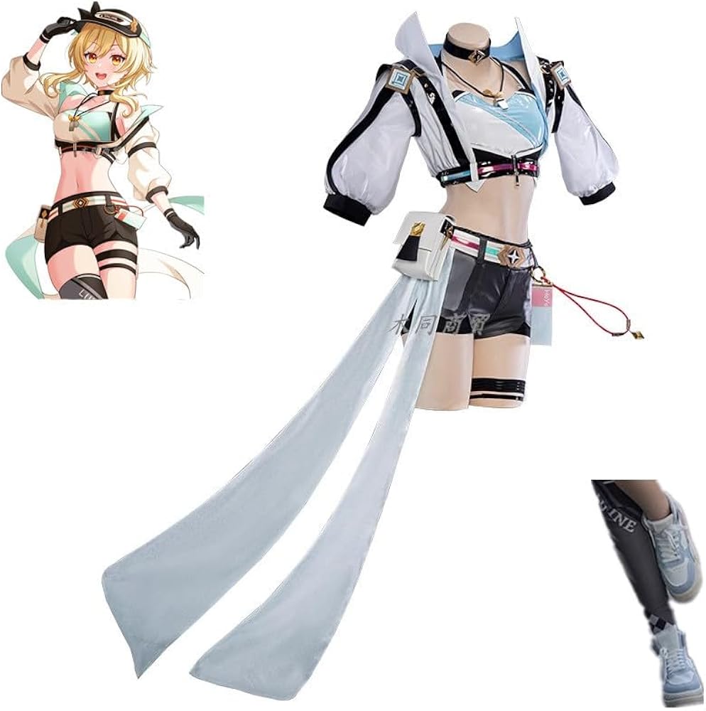 Amazon.co.jp: [晴れ着] 原神 蛍 レーシングスーツ コスプレ衣装+帽+