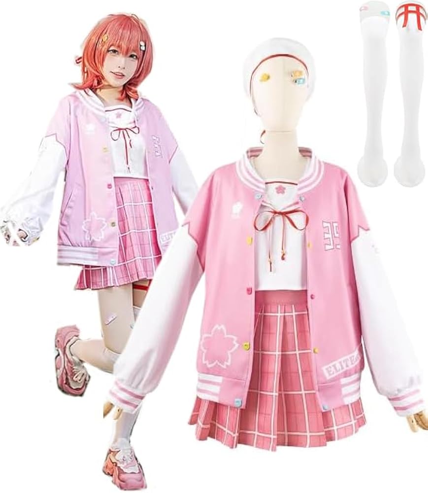 Amazon.co.jp: [楽コス] さくらみこ 桜巫女 コスプレ 衣装 2種類