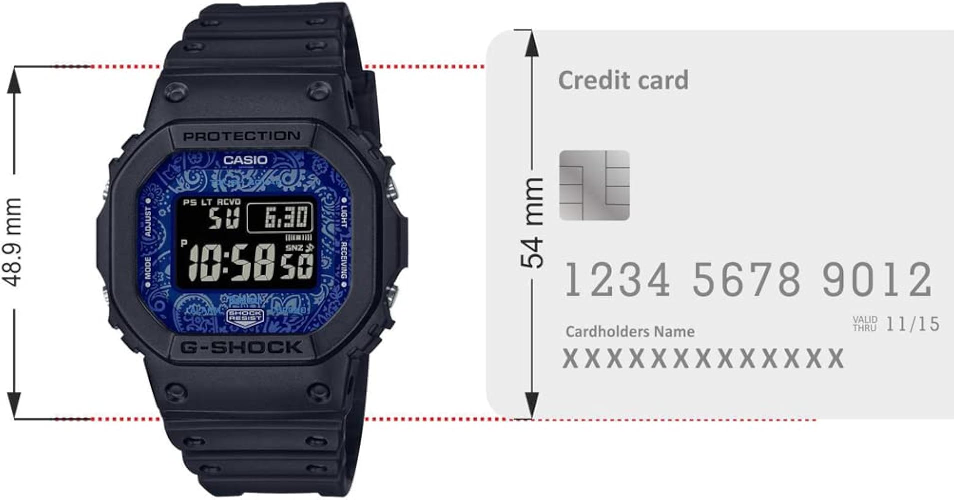 Casio G-Shock Bluetooth Connect Digital Blue Dial Men GW-B5600BP