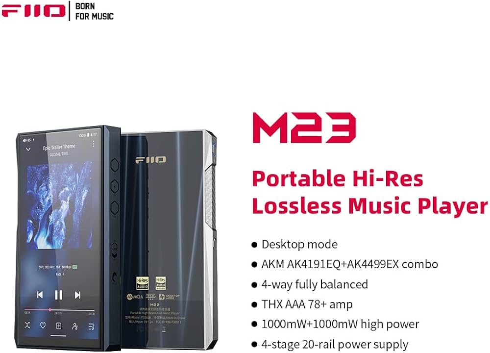 Amazon.com: FiiO M23 Hi-Res MP3 Music Player Android 10 Snapdragon