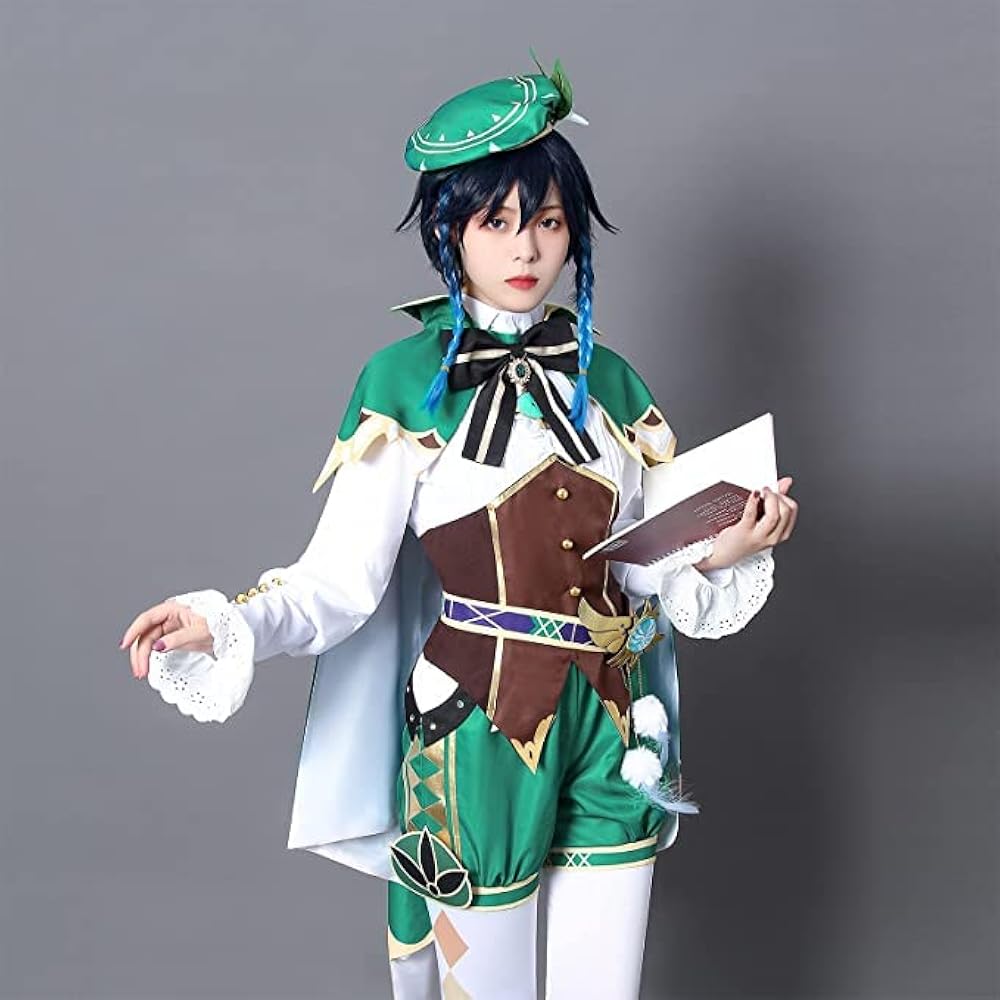 Amazon.co.jp: [XIN YUE] ウェンティ コスプレ 原神 ウィッグ付き 吟遊