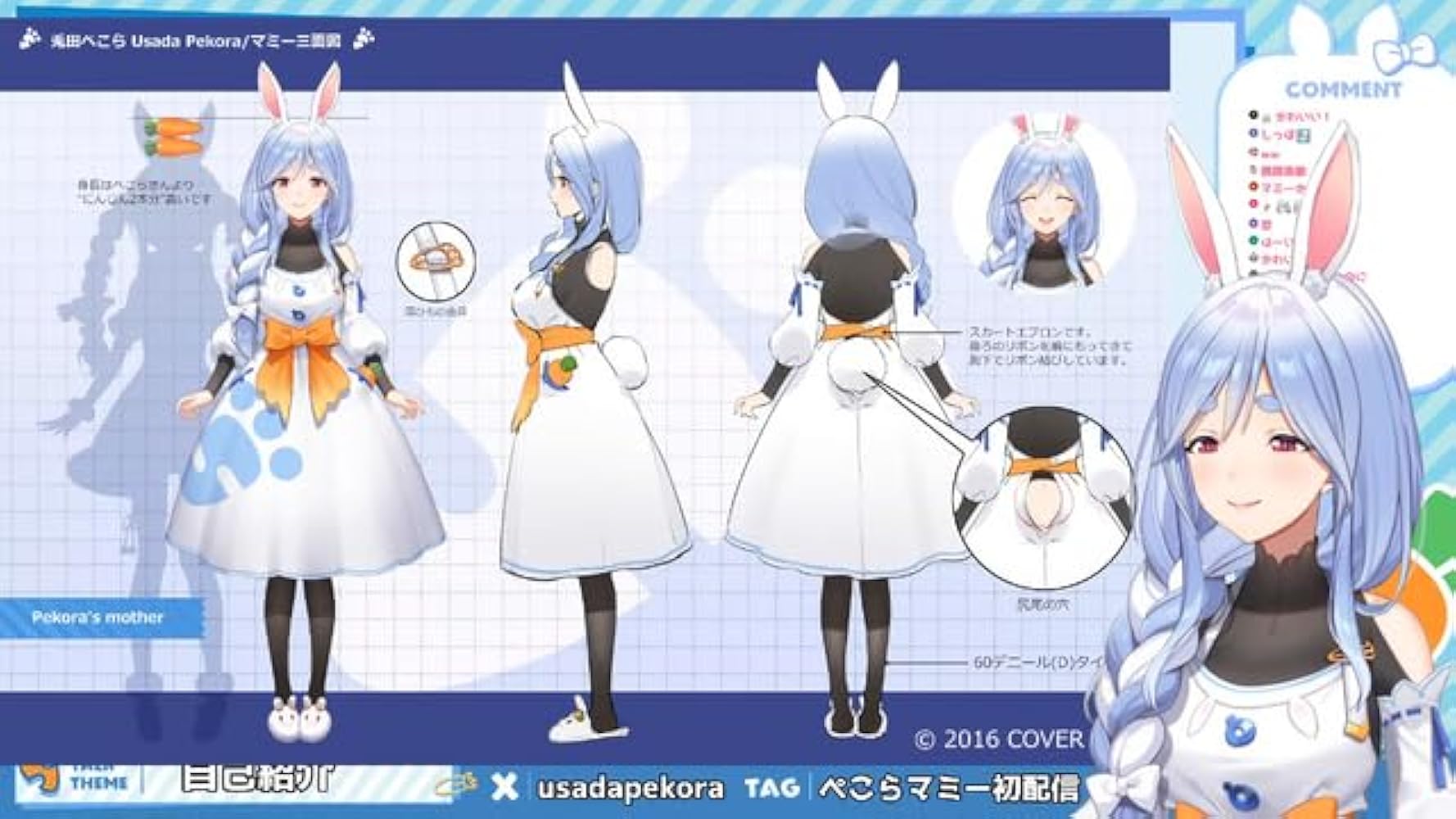 Amazon.co.jp: [GAO XIN] 兎田ぺこら マミー コスプレ衣装 +ウィッグ +