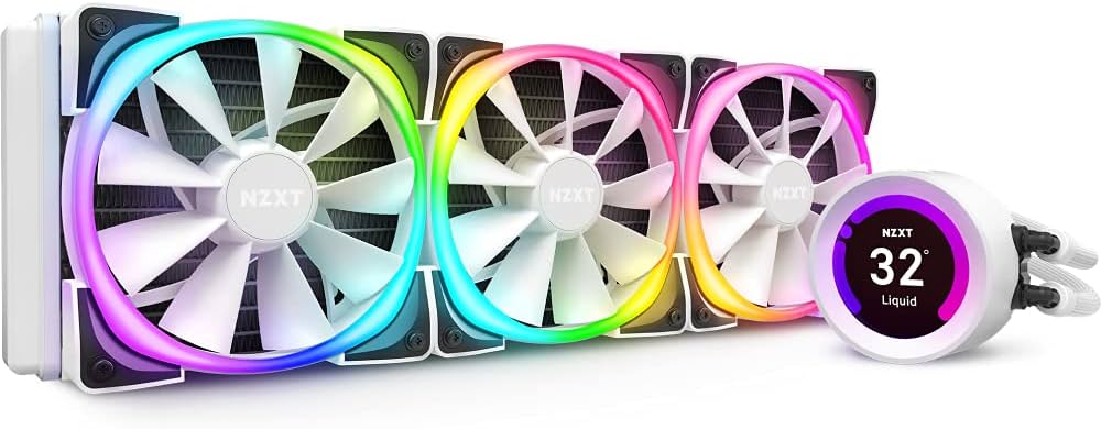Amazon | NZXT KRAKEN Z73 ホワイト 簡易水冷CPUクーラー 液晶モニタ