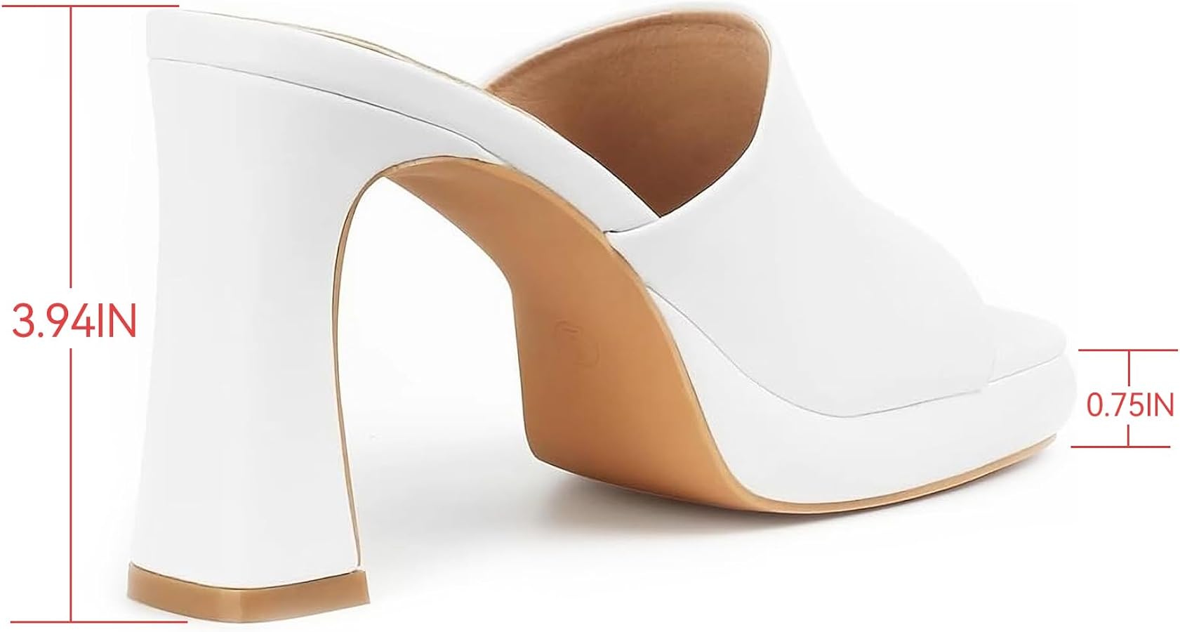 Amazon.com | MUSSHOE High Platform Sandals for Women Square Toe