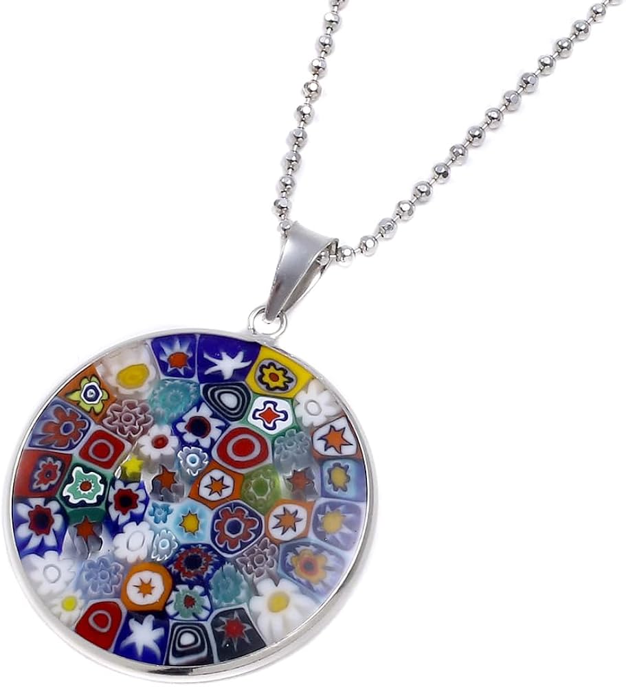 Amazon | [ジュエリーウォーク心斎橋] ベネチアングラス ペンダント