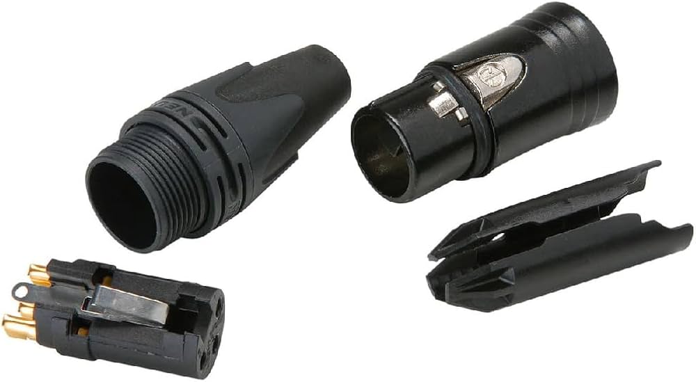 Amazon.com: (12 Pack) NEUTRIK NC3FXX-B 3-Pin XLR Female Cable Mt