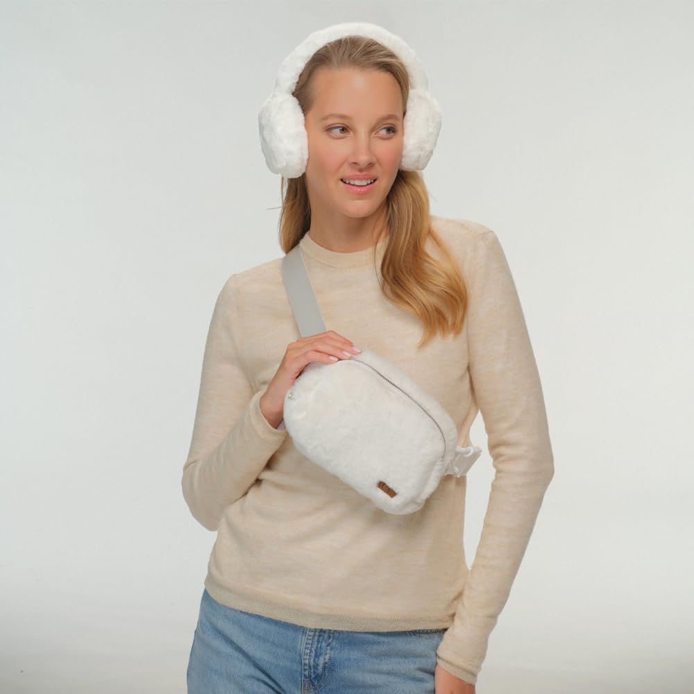 Amazon.com: C.C Faux Fur Fanny Pack For Women Unisex - Fuzzy Daily