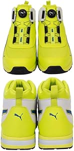 Amazon | [プーマ] 安全靴 スイッチバック イエロー ディスク ミッド