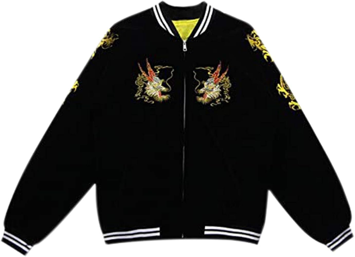 Amazon.co.jp: [BSCY] 派手かっこいい 龍刺繍 カラフル スタジャン