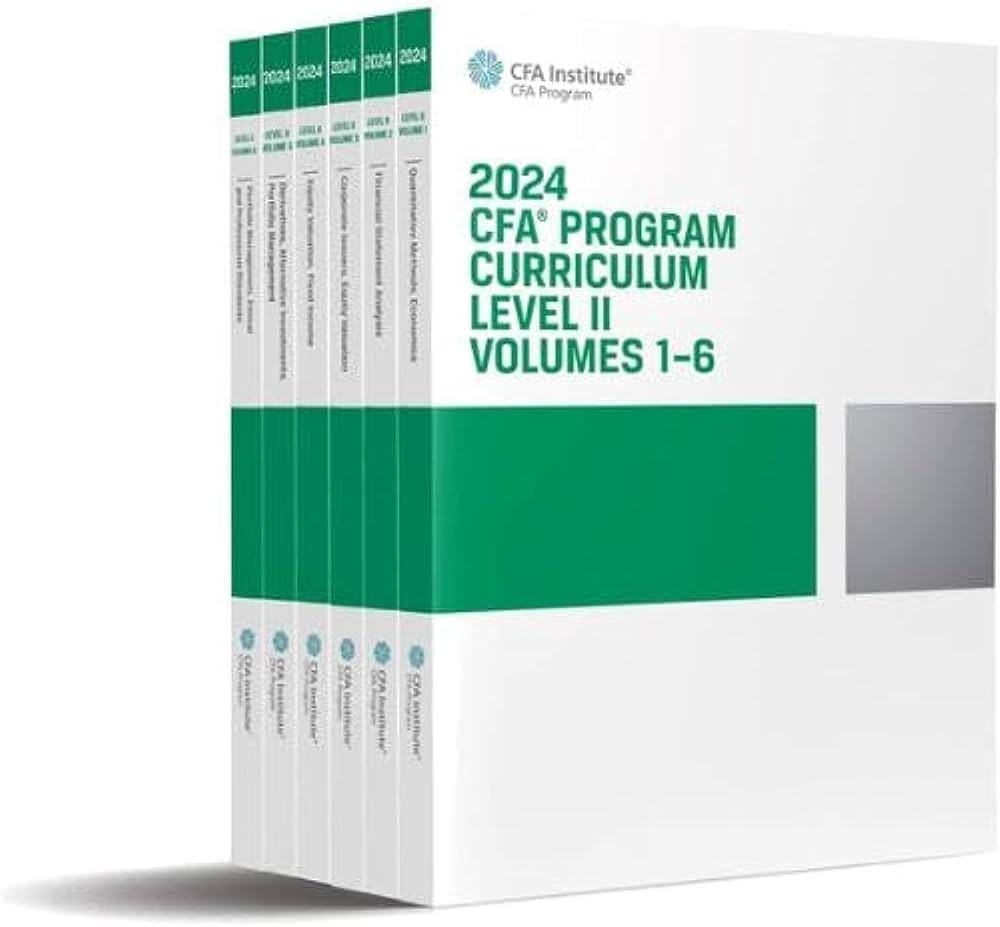 Amazon.com: 2024 CFA Program Curriculum Level II Box Set, Volumes