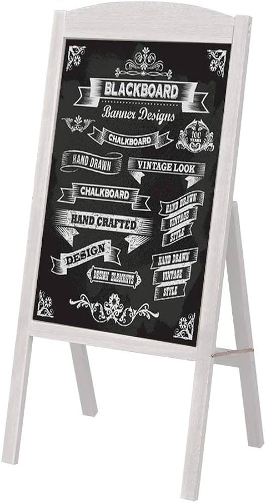 Amazon | Wisfor ブラックボード 立て看板 a型 木製 マグネット対応