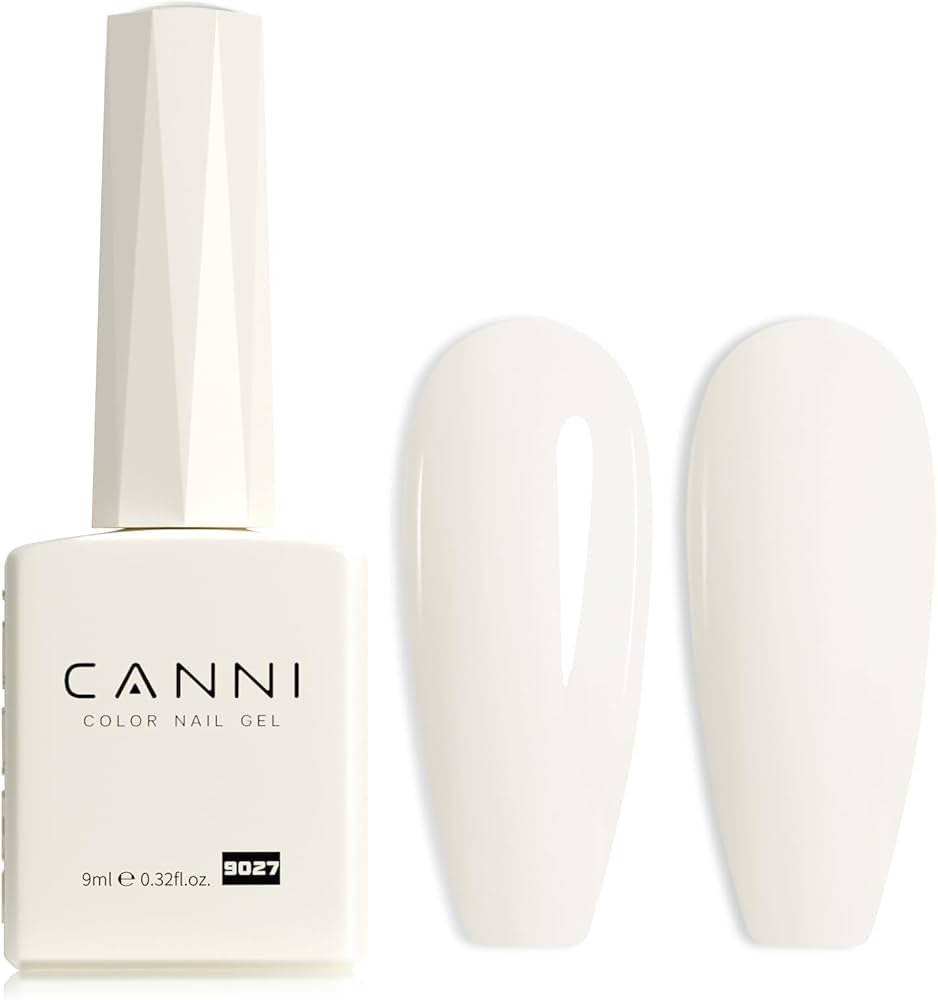 Amazon.com: CANNI Milky Gel Nail Polish, 1Pcs White Gel Polish