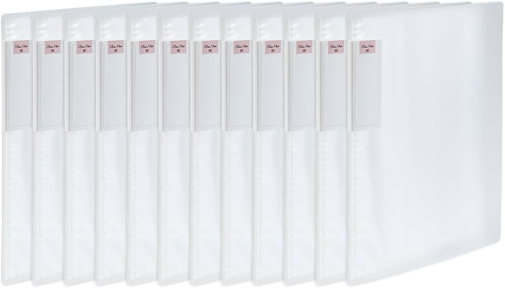 Amazon.co.jp: ハピラ スリムマックスB6 12冊 20ポケット 透明