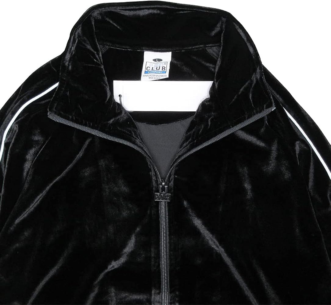 PRO CLUB ベロアジャケット セットアップ BLACK×RED PRO CLUB COMFORT