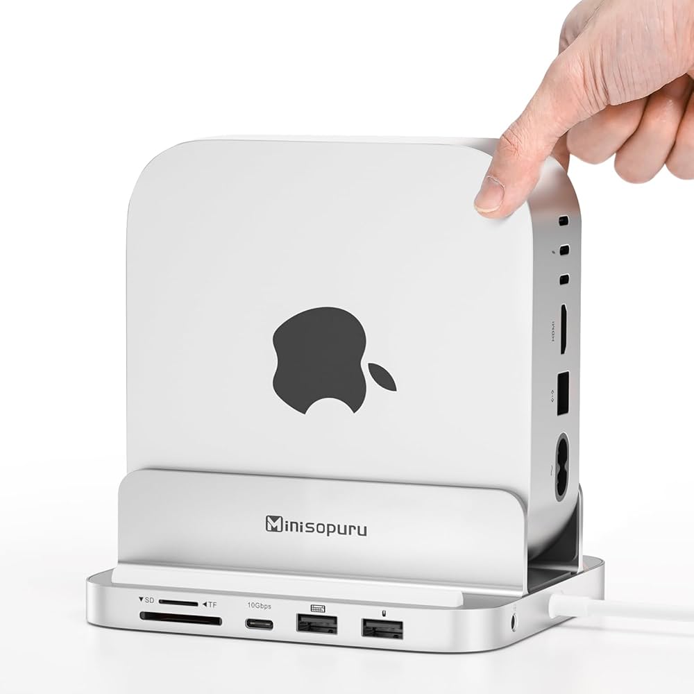 Minisopuru iExpandMate MINI218B PRO Mac Mini M4 Dock & Stand with