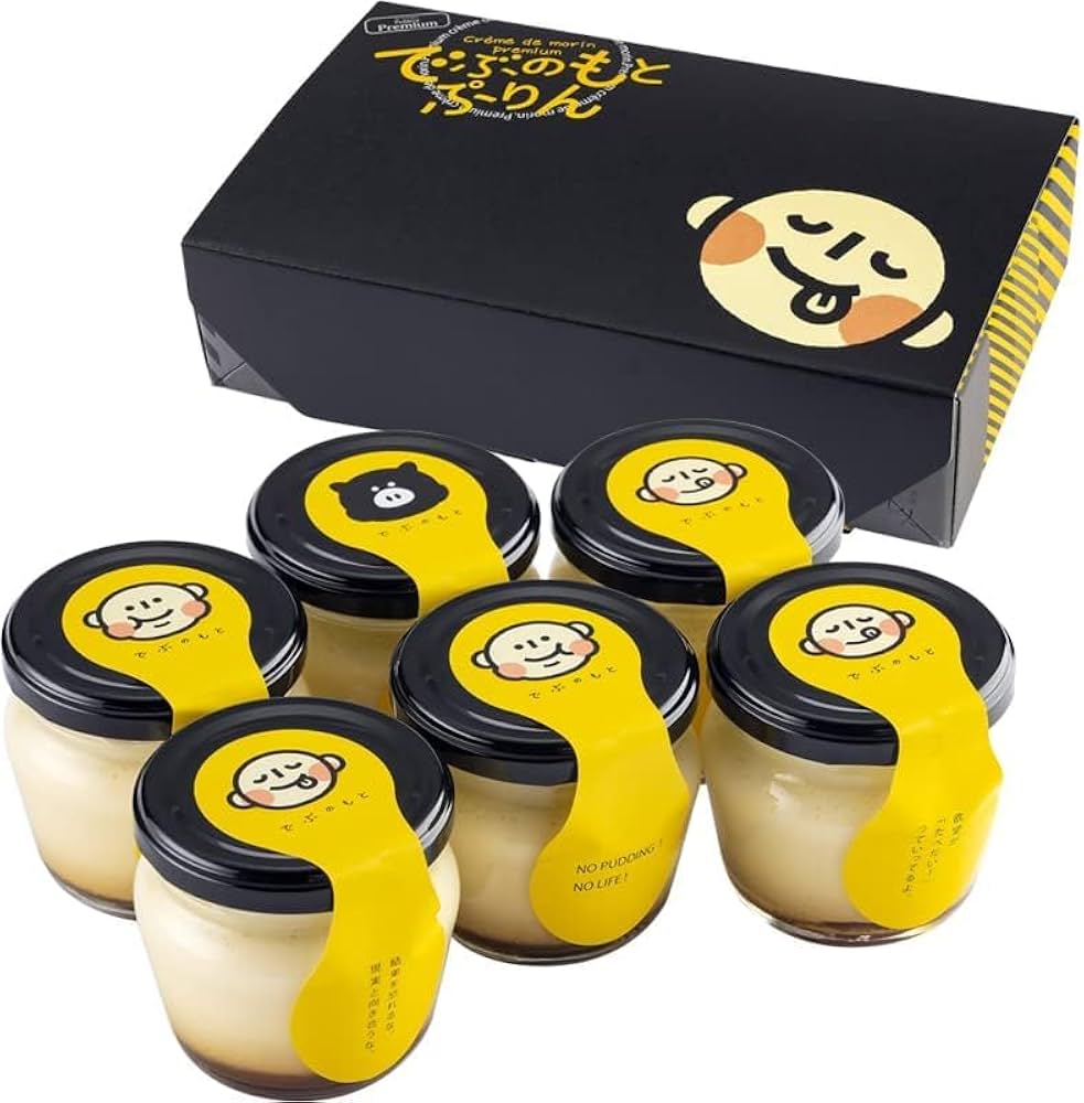 Amazon.co.jp: 菓匠もりん でぶのもとぷりん (極濃厚なめらかプリン) 6