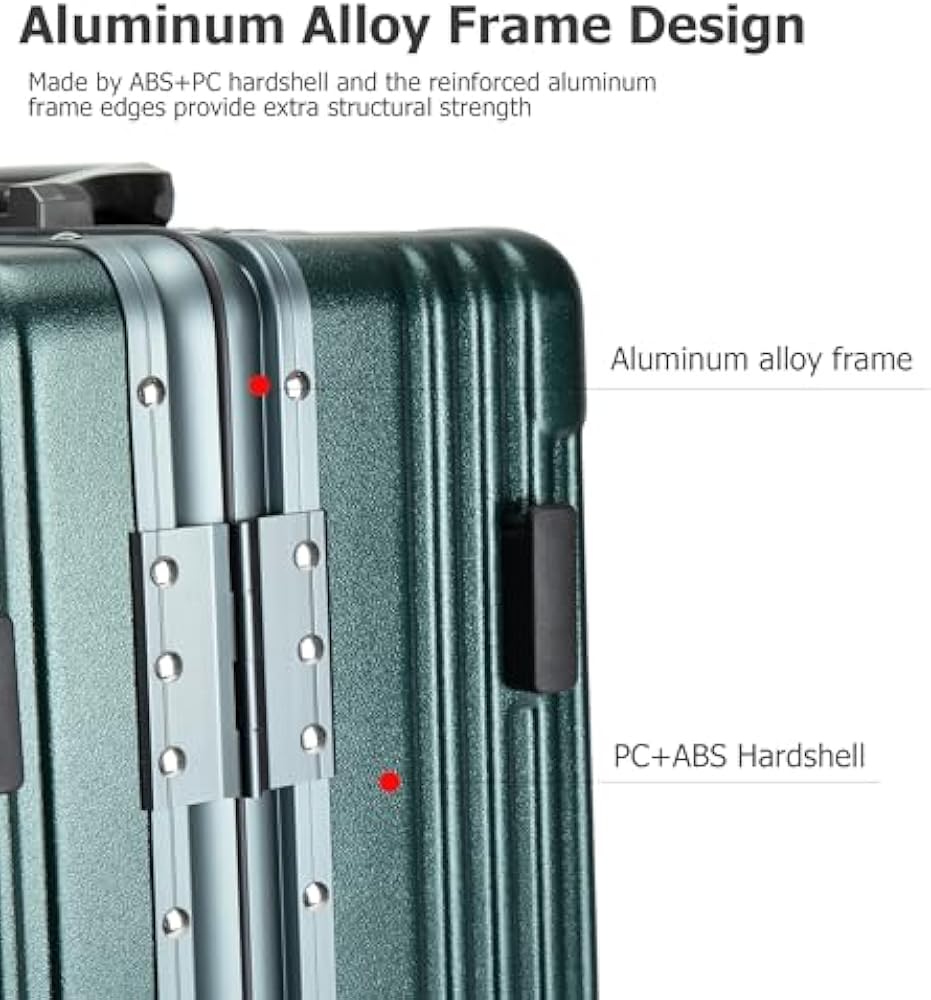 Amazon.com | feilario Aluminium Frame PC Hard Shell Spinner Wheels