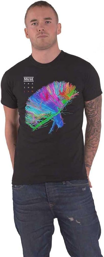 Amazon | [MUSE] T Shirt 2Nd Law Album Band Logo 新しい 公式 メンズ
