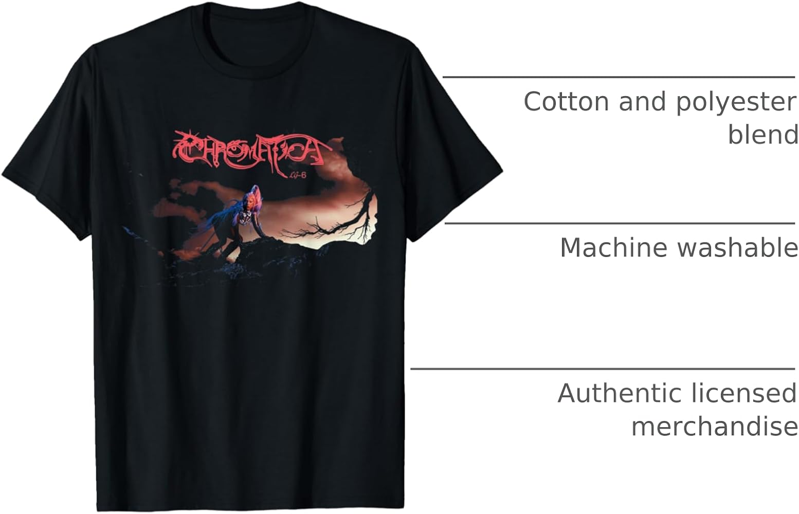 Amazon.com: Official Lady Gaga Chromatica T-Shirt : Clothing