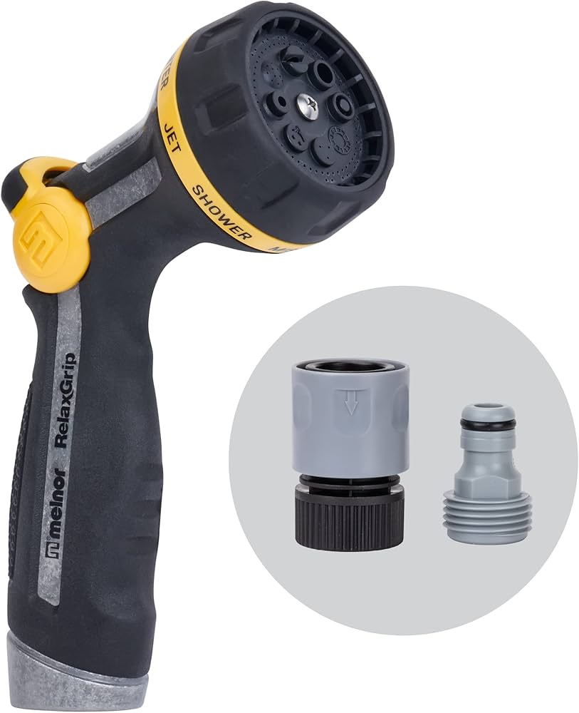 Amazon.com : Melnor 65188AMZ RelaxGrip Metal Nozzle, Multi-Pattern