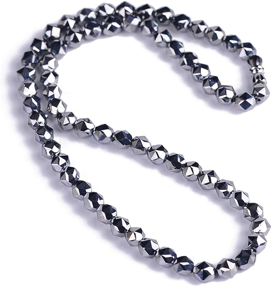 Amazon.com: DUOVEKT 8mm Natural Terahertz Necklace for Women Lady