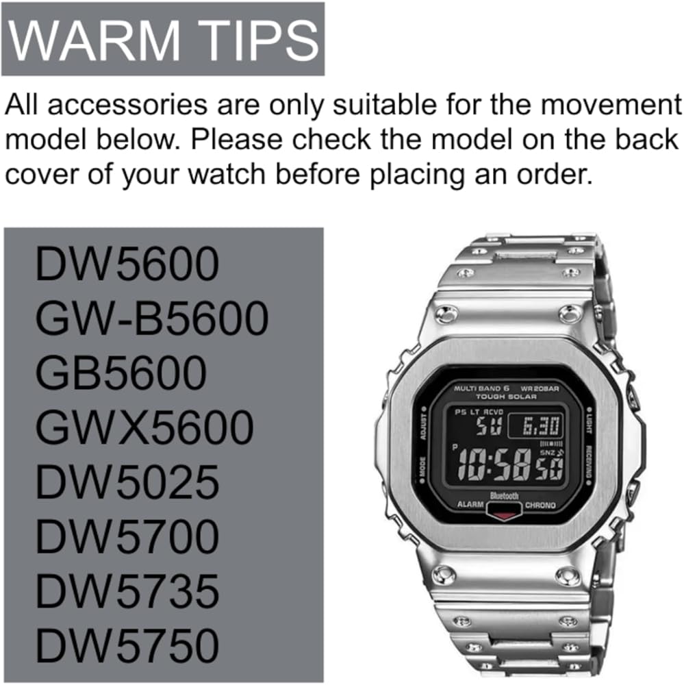 Amazon.co.jp: DW5600 ケースバンド Modキット ステンレススチール