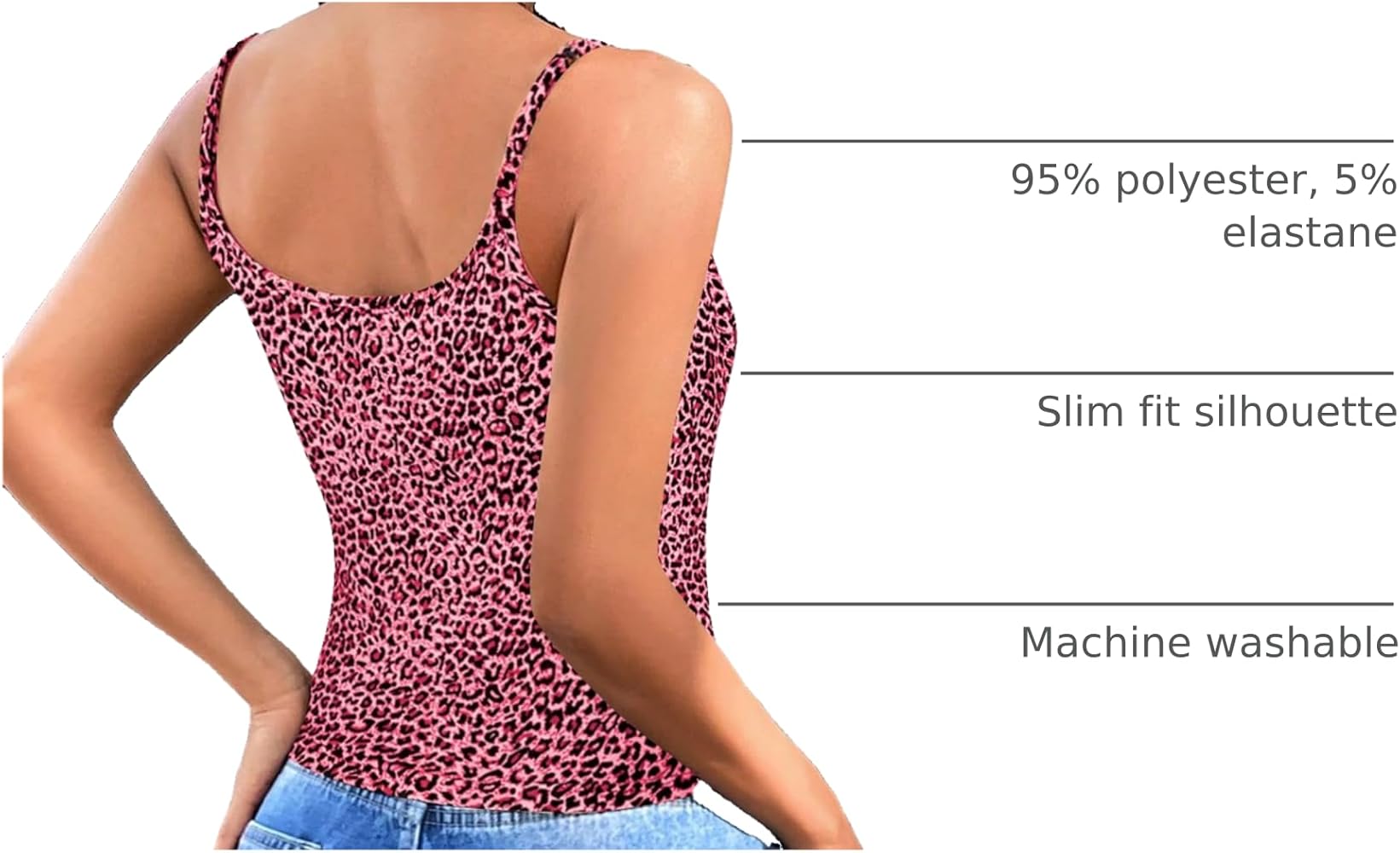 SOLY HUX Women's Y2K Leopard Print Cami Crop Tops Spaghetti Strap