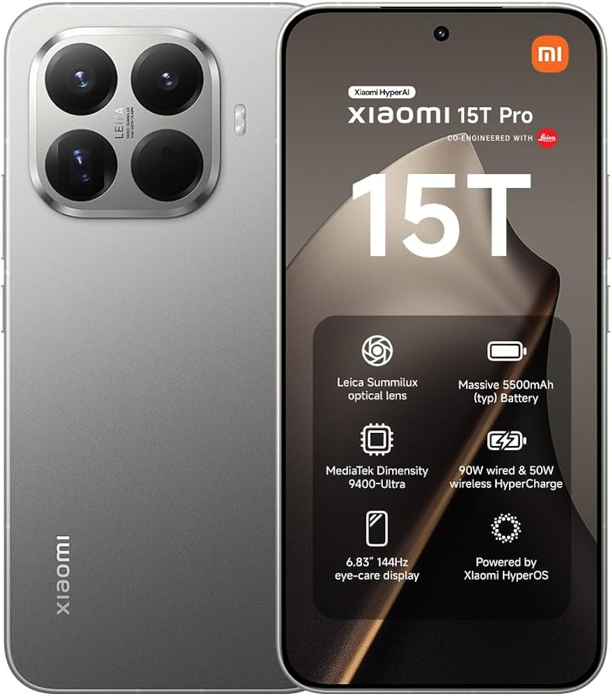 XIAOMI 15T Pro, Smartphone 12+512GB, 6.83