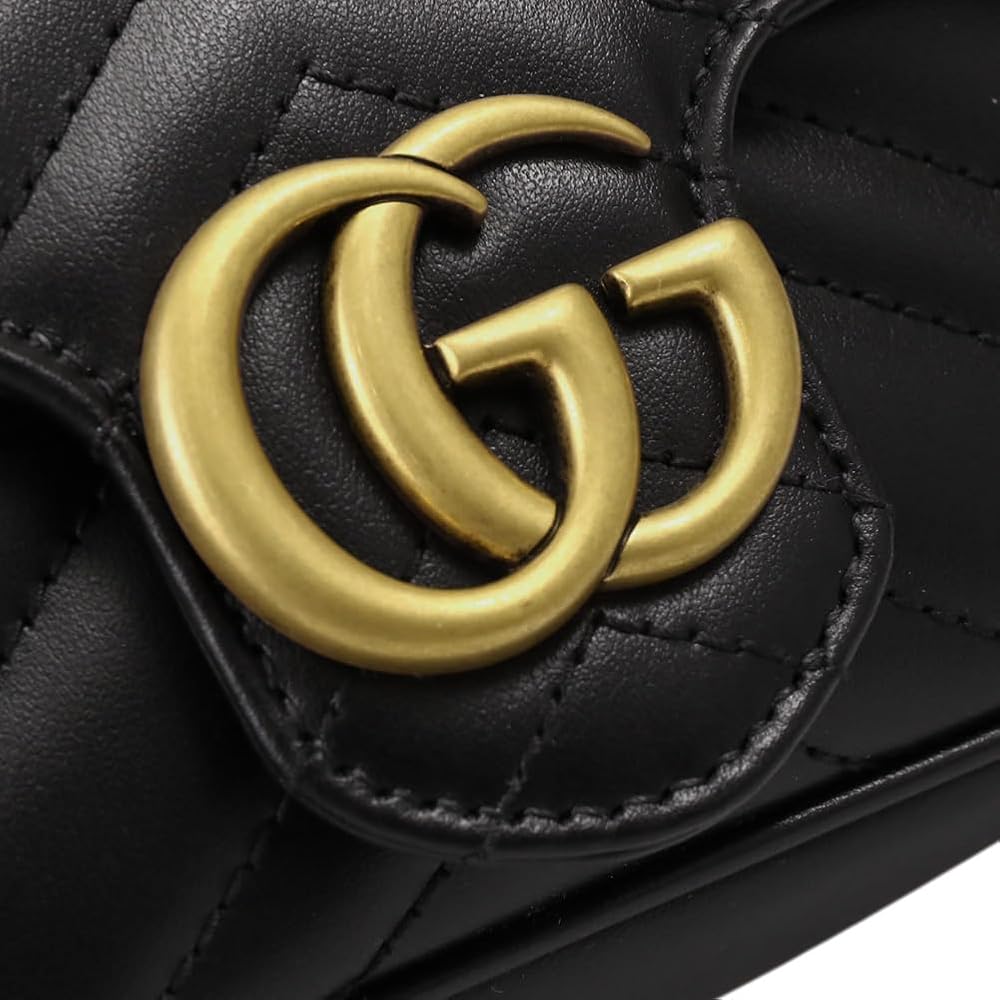 Amazon | [グッチ] ショルダーバッグレディース GGマーモント レザー