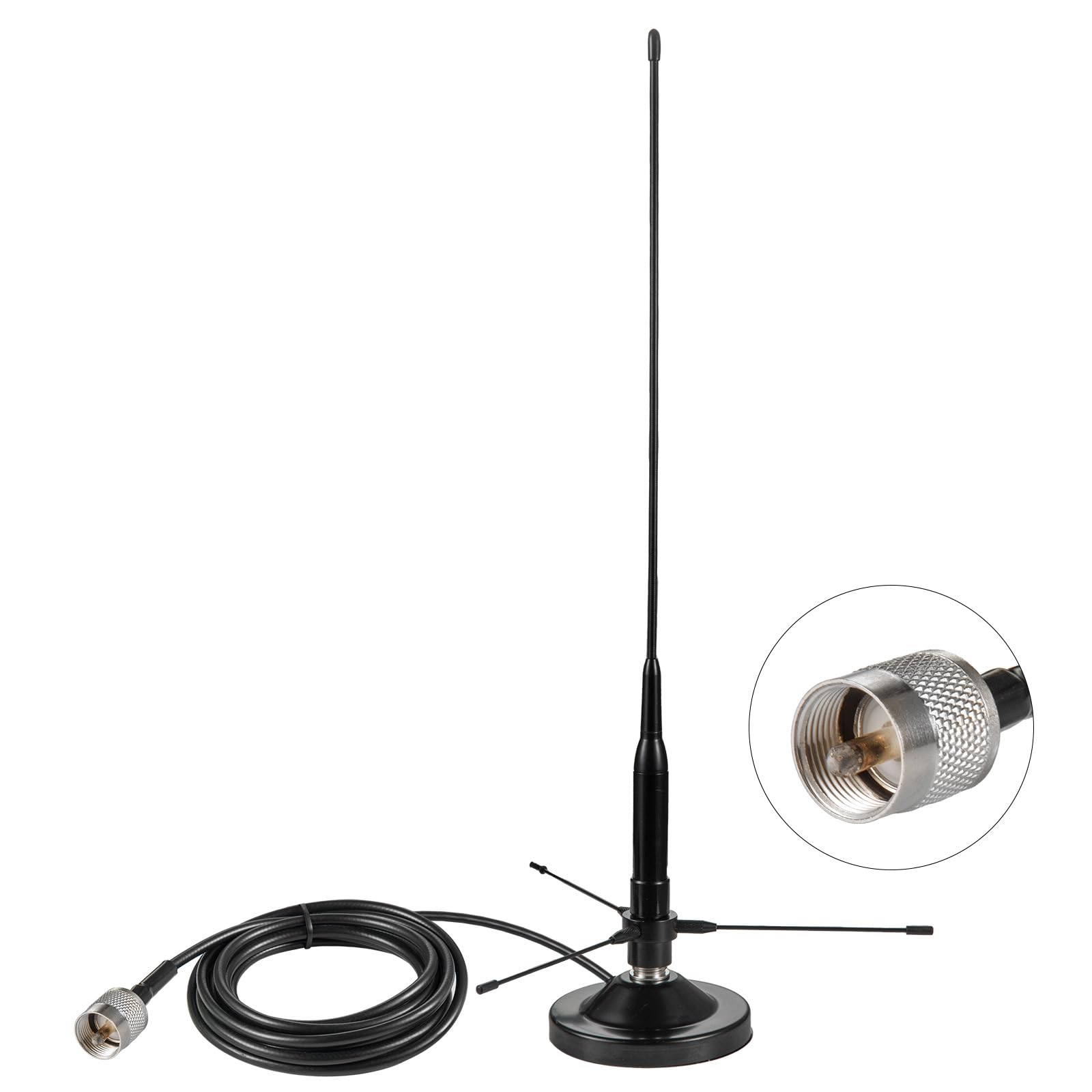 Amazon.com: UHF VHF Dual Band 136-174MHz 400-470MHz Magnetic Base
