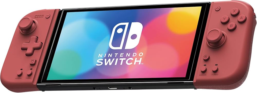 Amazon.com: HORI Nintendo Switch Split Pad Compact (Apricot Red