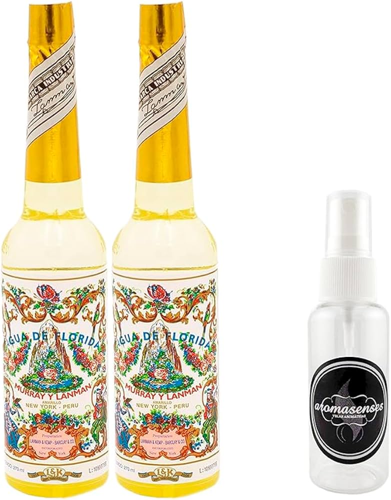 Pack 2 Unidades Agua Florida 270 ml 100% Original Perú Amarilla