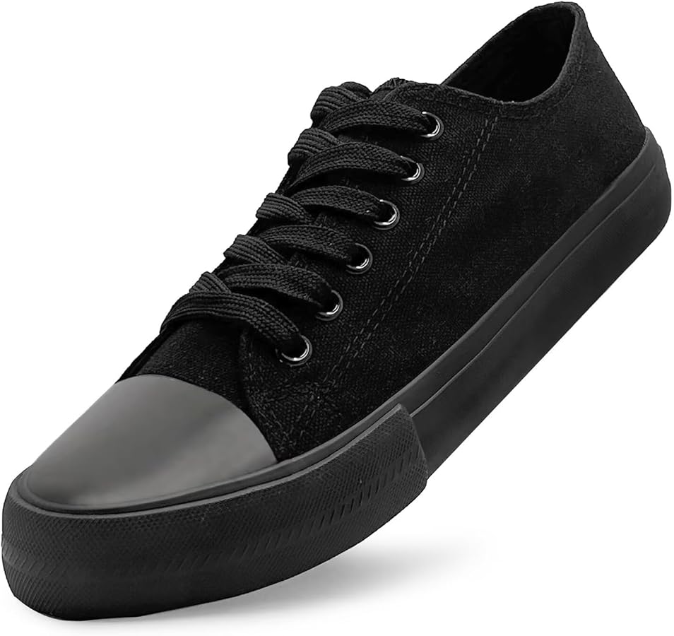 Amazon.com | Unisex Low Top Lace Up Casual Canvas Shoes for Women
