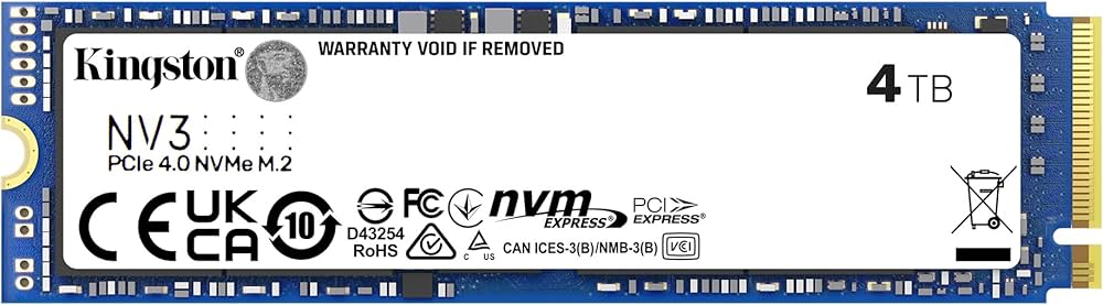 Amazon | キングストンテクノロジー Kingston SSD NV3 4TB PCIe Gen