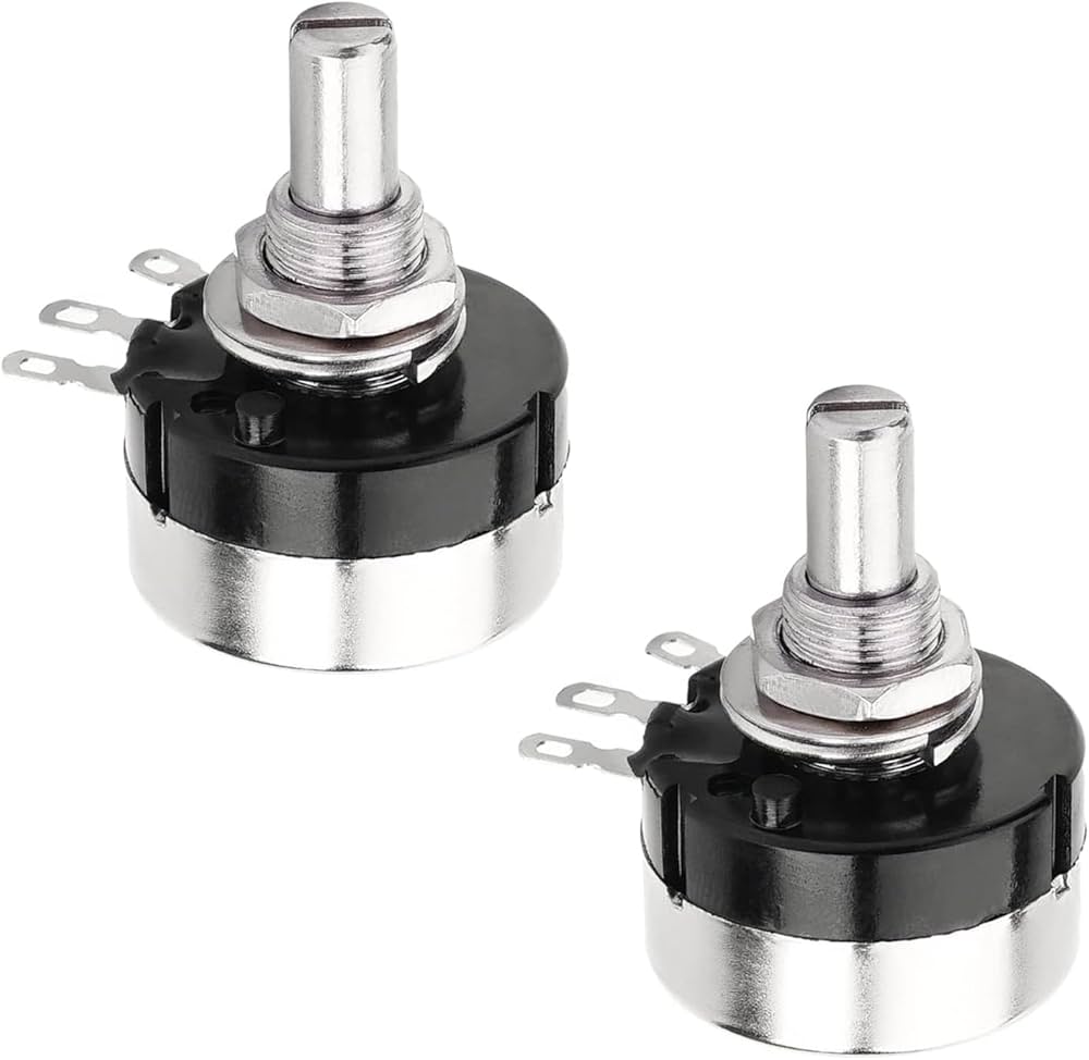 Amazon | Aicosineg 可変抵抗器 リニアダイヤルホイール抵抗器