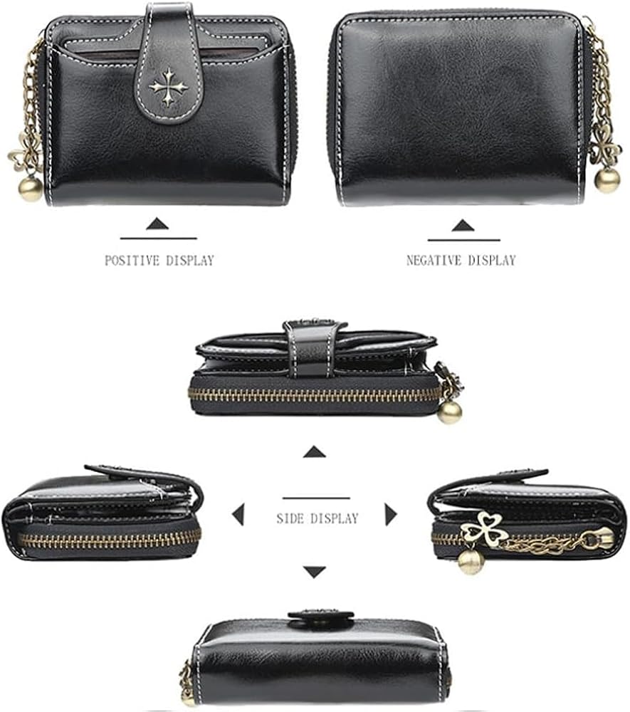 Amazon.com: Small Wallet for Women Mini Leather Cash Wallets Zip