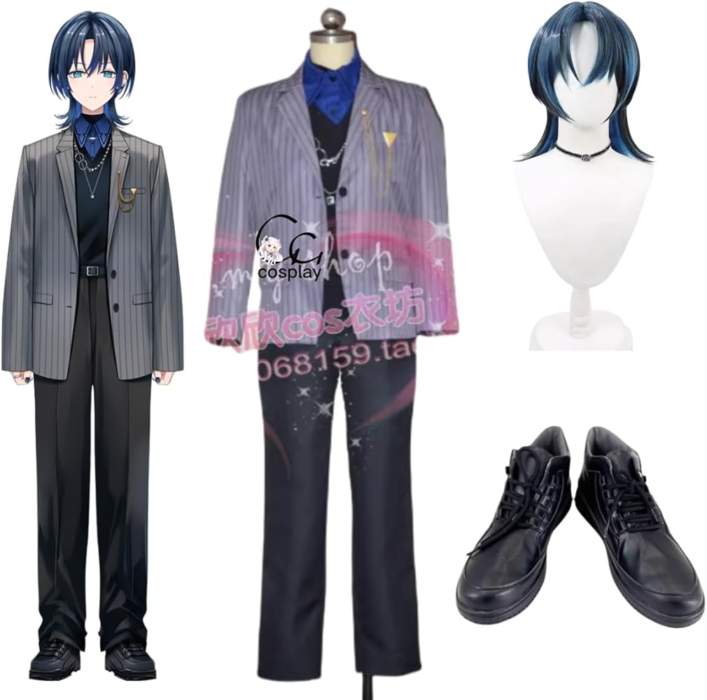 Amazon.co.jp: GGcosplay VTuber Hiodoshi Ao 火威青 コスプレ衣装