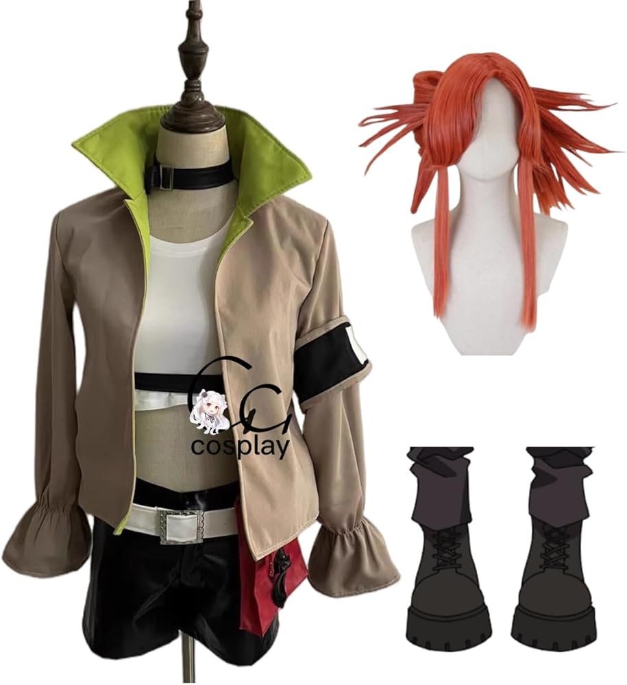 Amazon.co.jp: GGcosplay ガチアクタ リヨウ コスプレ衣装/ウィッグ/靴