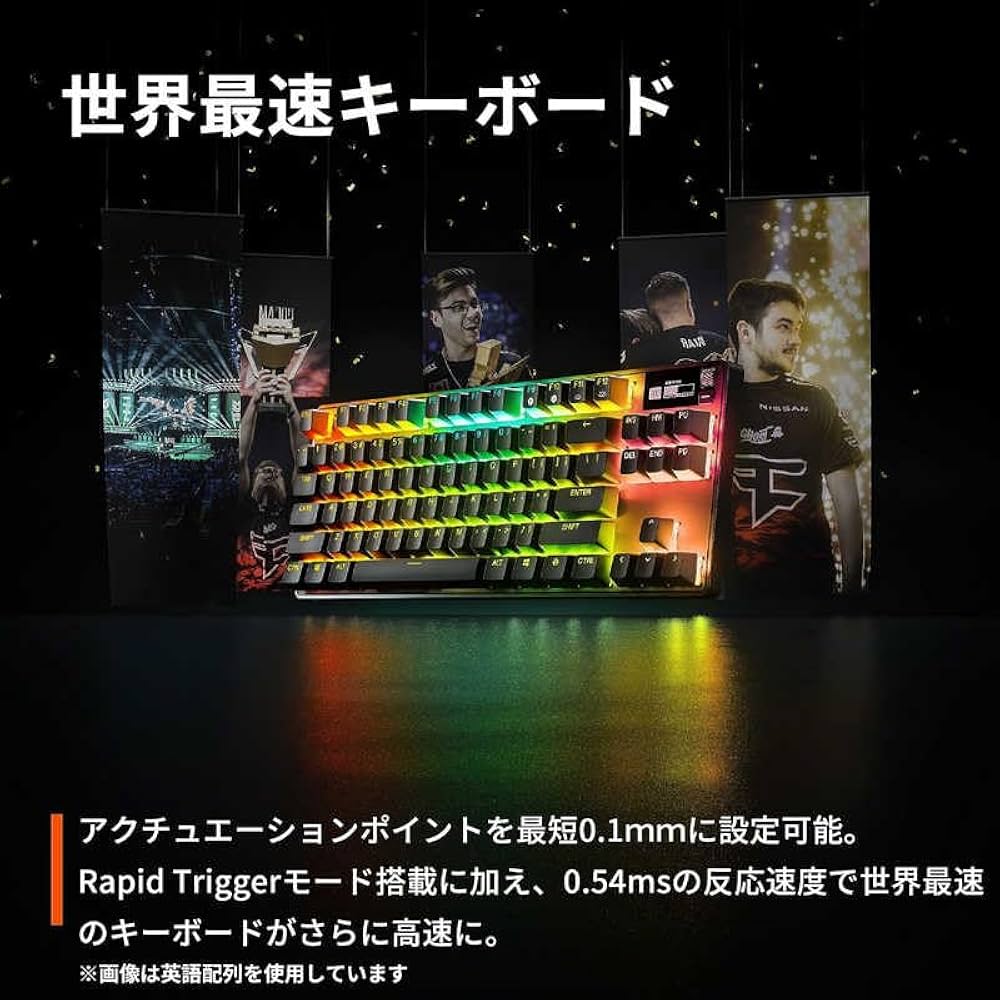 Amazon | STEELSERIES ゲーミングキーボード Apex Pro TKL Wireless US