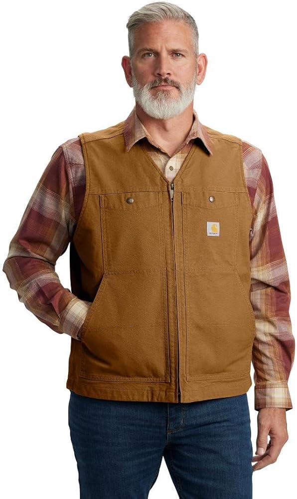 Carhartt Men's Montana Relaxed Fit Duck Vest, Carhartt Brown