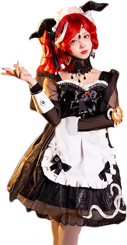 Amazon.co.jp: [mvivm] 【スイカ コス 】 第五人格 赤髪の魔女