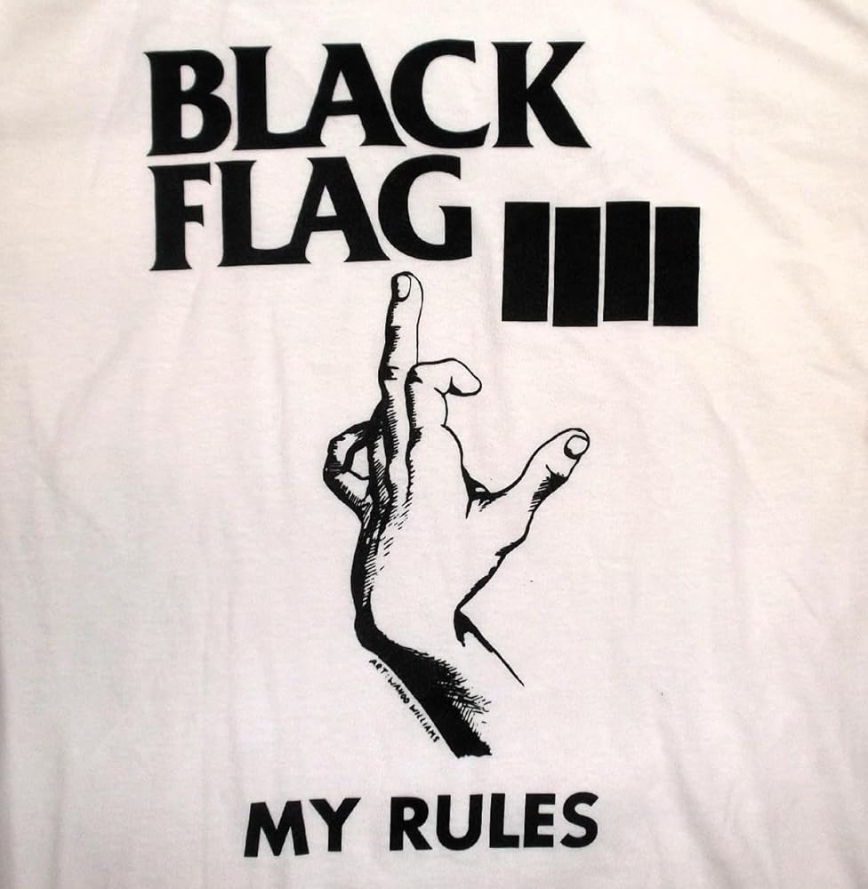 Amazon | [マンブルズ] Black Flag ブラック・フラッグ Tシャツ My