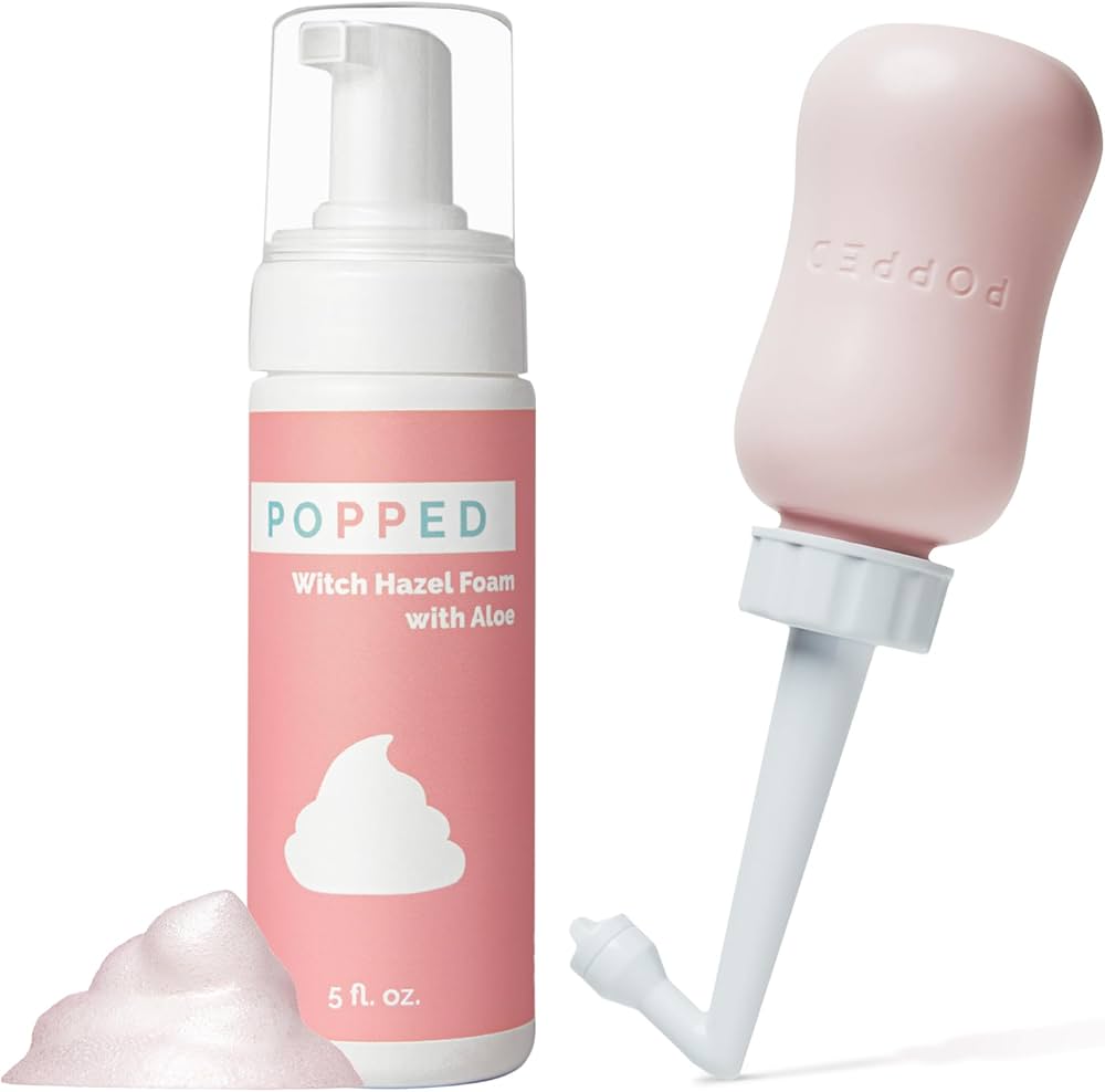 Amazon.com: Popped Peri Bottle and Witch Hazel Foam with Aloe