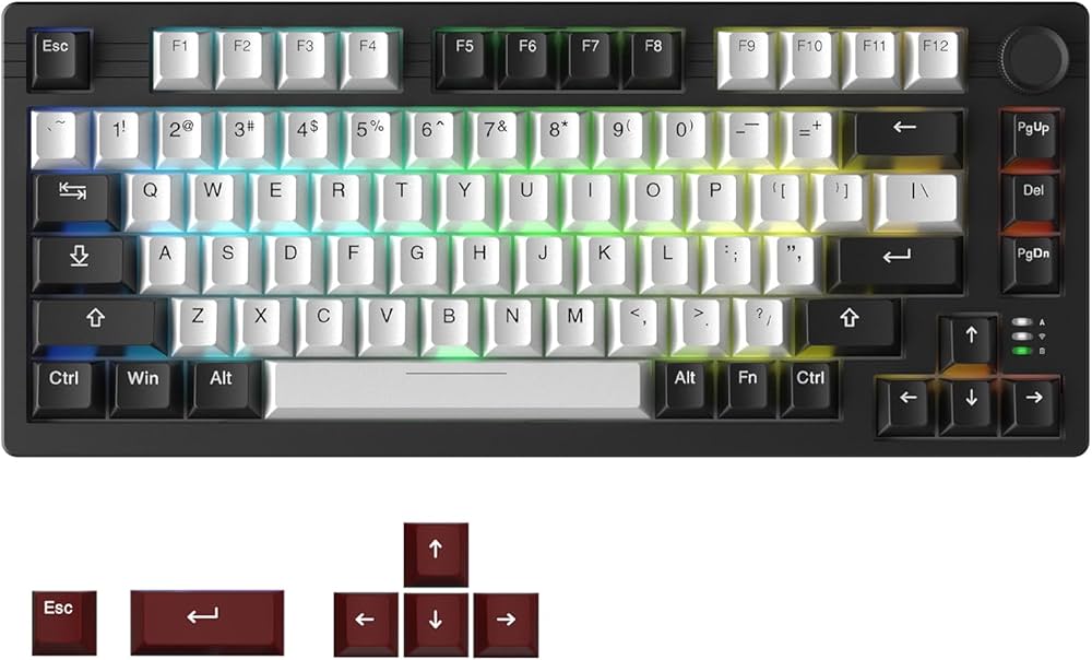 Amazon | DAREU EK75PRO メカニカルキーボード 無線 テンキーレス 75