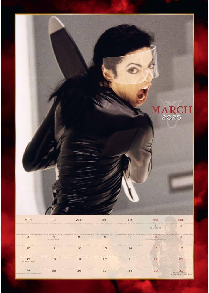 Amazon.co.jp: Official Michael Jackson A3 Calendar 2025 : 洋書