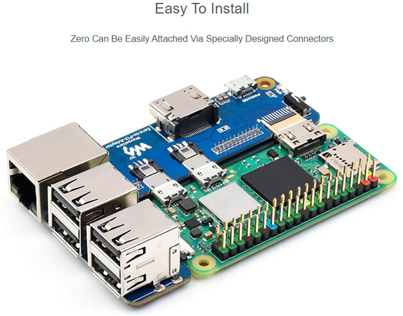 Amazon.co.jp: Raspberry Pi Zero to Pi 3B/3B+アダプター、Raspberry