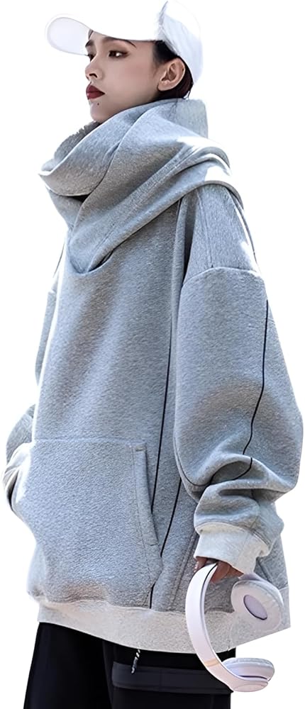 Amazon.co.jp: [Luvian] ボリュームネックパーカー 男女兼用