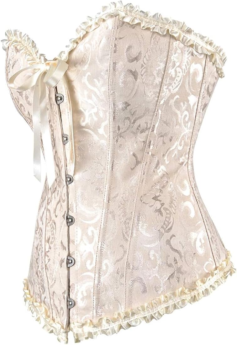 Buy FULAIDA Women's Lace Up Overbust Corset | Bustier Lingerie