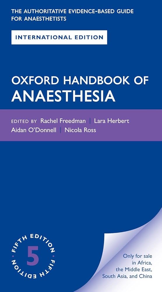 OX HB OF ANAESTHESIA 5E XE: ET FREEDMAN: 9780198853060: Amazon.com